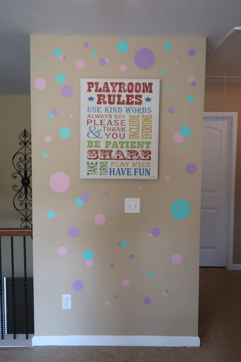 Create-A-Mural Pastel Polka Dot Wall Decals -Girls Room Decor Stickers Living Room Bedroom, Bathroom, Playroom, Baby Nursery Toddler to Teen DIY Decoration (Pastel) - Image 3